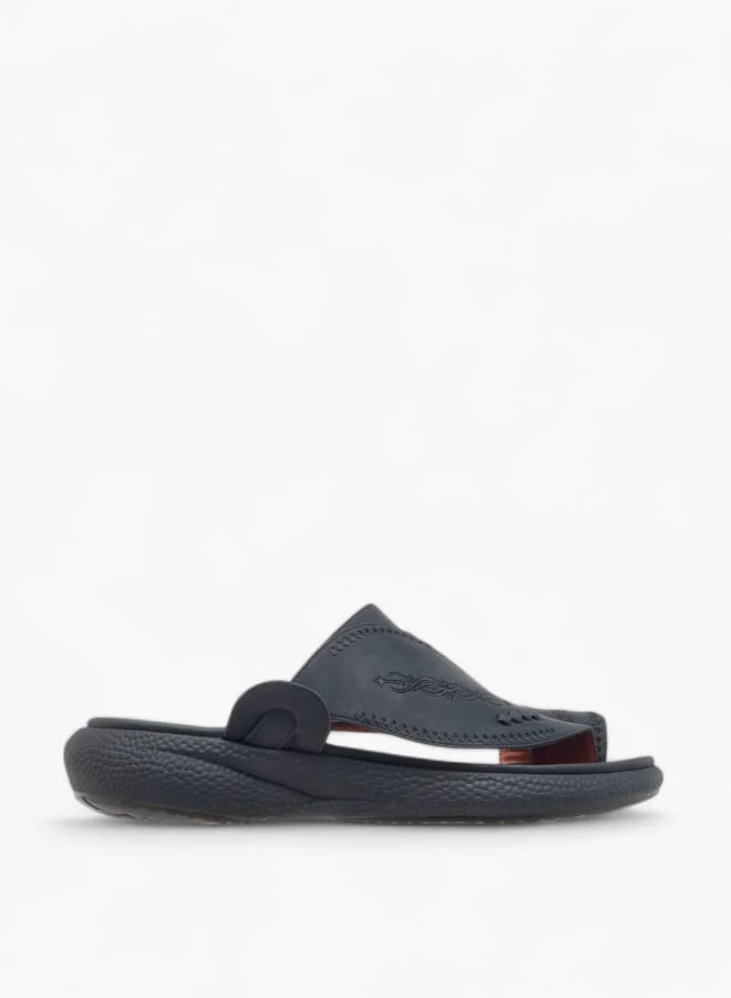 لو كونفورت صنادل عربية رجالية مطرزة سهلة الارتداء