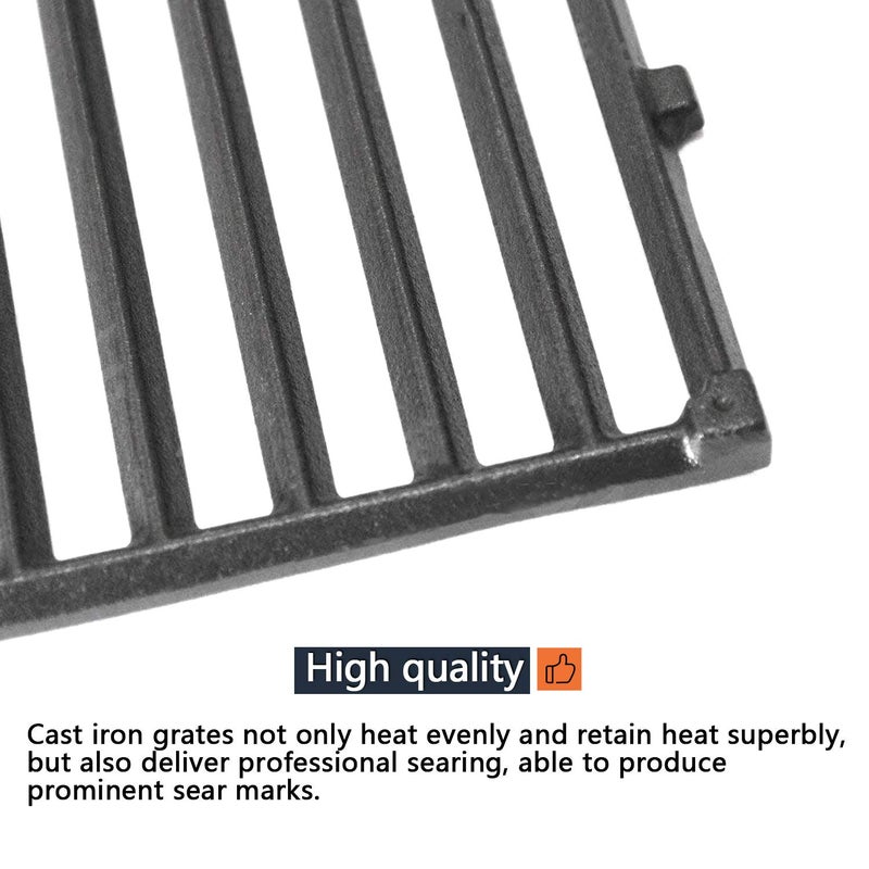 Hongso 19.5" Cast Iron Cooking Grid Grates Replacement for Weber 7524, 7528, Genesis 300 E/S 310 320 330 EP310 EP320 EP330 Gas Grill (2007-2016 ONLY) - Image 4
