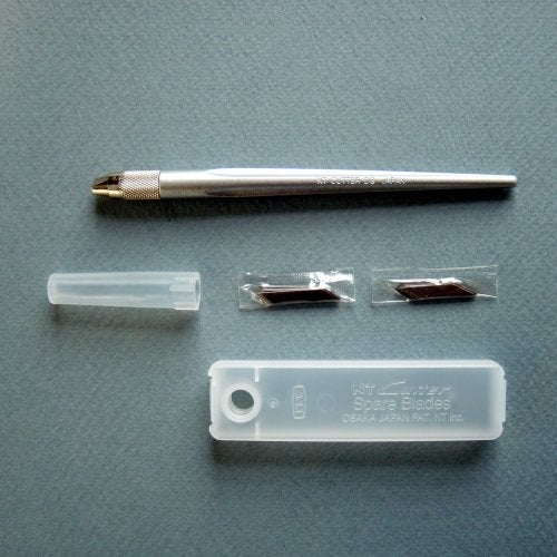 NT Cutter Aluminum Die-Cast Holder Art Knife, 1 Knife (D-400GP) - Image 2