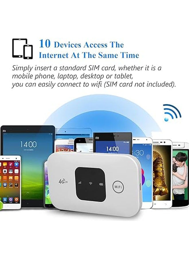 Portable WiFi Adapter, High Speed 4G Mobile WiFi Hotspot Router, USB Portable WiFi Router for Mobile Phone, Laptop, Desktop Tablet（MF800） - Image 3