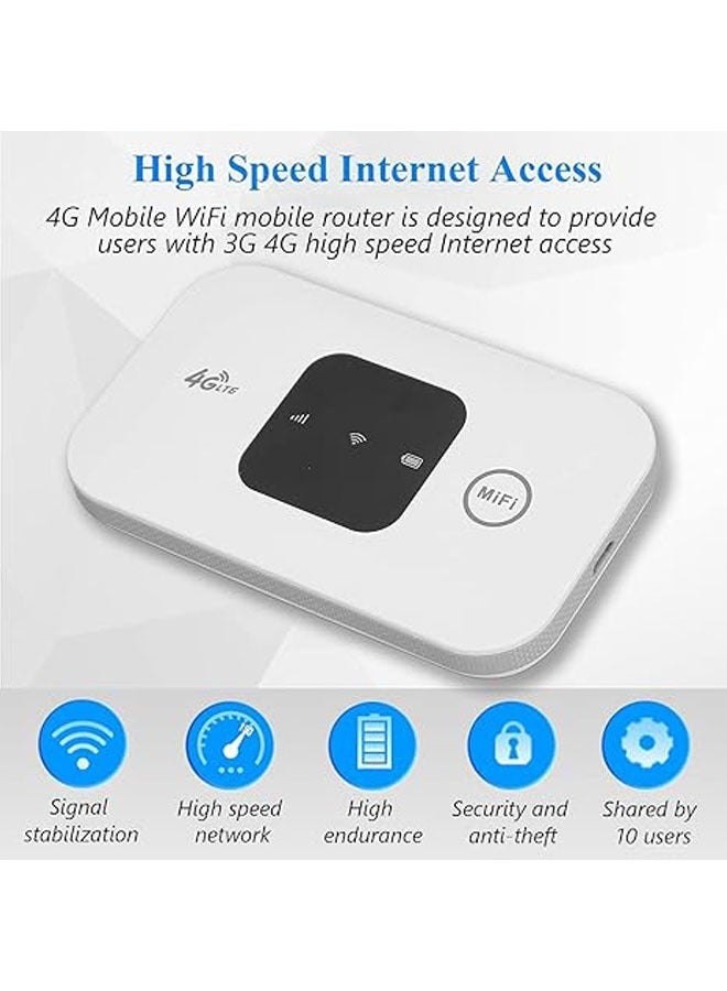 Portable WiFi Adapter, High Speed 4G Mobile WiFi Hotspot Router, USB Portable WiFi Router for Mobile Phone, Laptop, Desktop Tablet（MF800） - Image 2