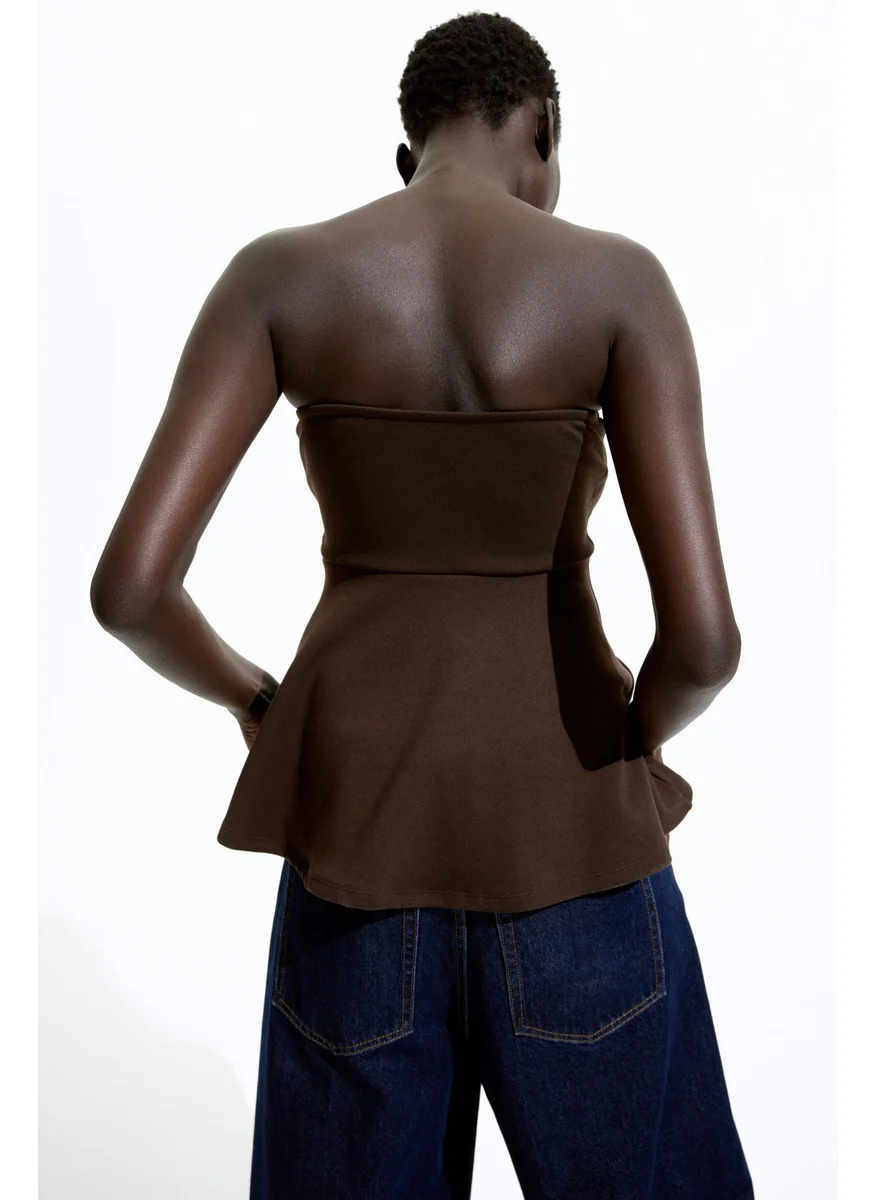 اتش اند ام Peplum Tube Top