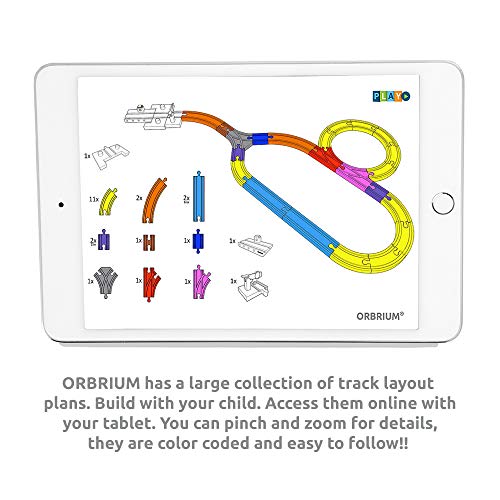 Orbrium Wooden Train Tracks 68 Pcs Expansion Pack with Arched Bridge, Engine Barge, Dock, Stop & Go Checkpoint, Signal Pole, Cross Track – Compatible with Thomas, Brio Wooden Railways by ORBRIUM - Image 5