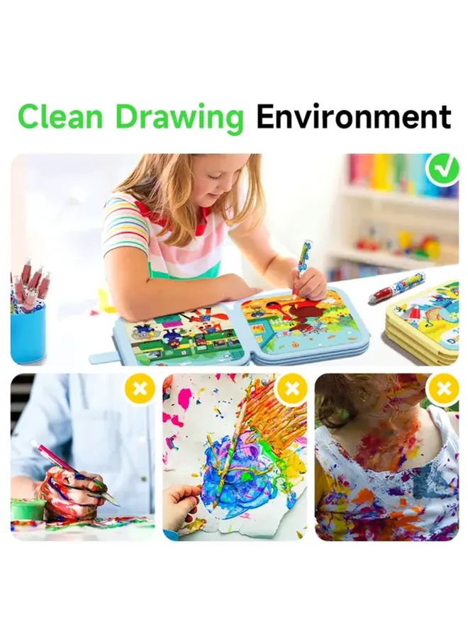 Magic Water Drawing Book Animals Non Toxic Instant Creative Art Activity Toy - Image 5