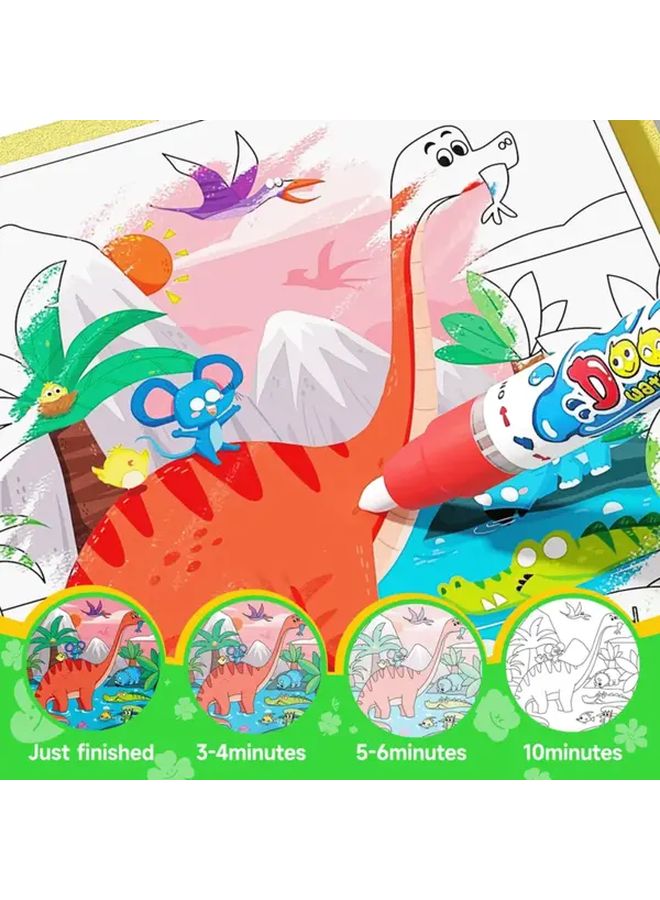 Magic Water Drawing Book Animals Non Toxic Instant Creative Art Activity Toy - Image 3