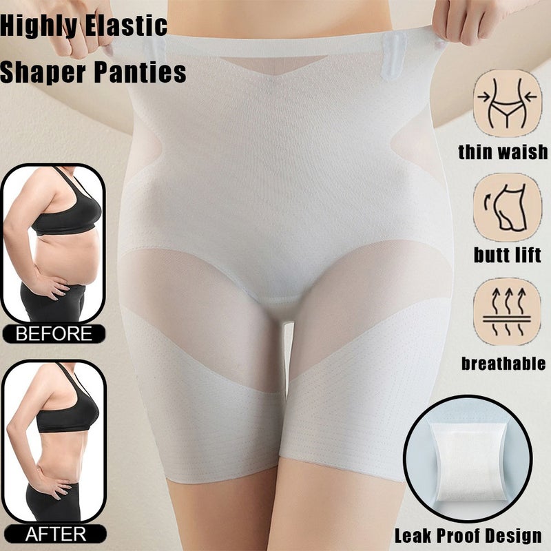 1 Piece Of Ultra-Thin Abdominal Wrinkle-Reducing High-Waisted Ice Silk Cooling Seamless Butt-Lifting Shaping Back-Transparent Tights Nk1425 - Image 3