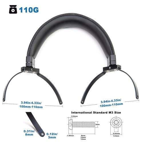 Voarmaks Genuine Leather Full Metal Headband Compatible with Beyerdynamic DT700 DT770 DT880 DT900 DT990 DT1990 DT1770 DT860 T5 Amiron Headphone Replacement Head Band Repair - Image 2
