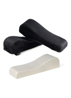 DOUGEI 2PCS Chair Armrest Pads, Memory Foam Comfort Armrest Pad, Wider and Thicker Universal Chair Arm Cover, Relieving Pressure on Elbow and Forearm, Suitable for Office Chair  - Image 3