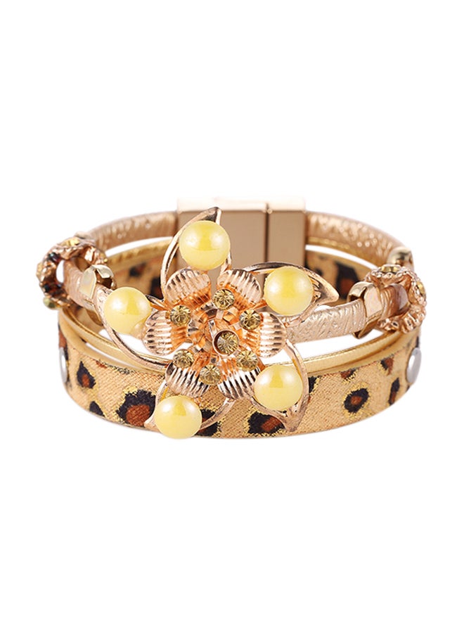 سوار ملفوف بتصميم زهور