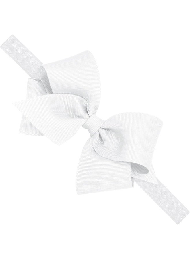 Wee Ones Girl's Small Classic Grosgrain Bow on Baby Band - Infant Size - Image 1