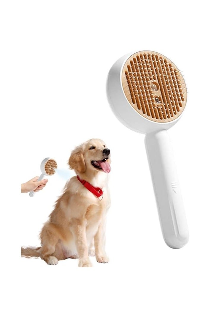 Self Cleaning Brush | Self Cleaning Brush | Pet Massage Comb for Shedding Puppy Kitten Indoor Outdoor Use