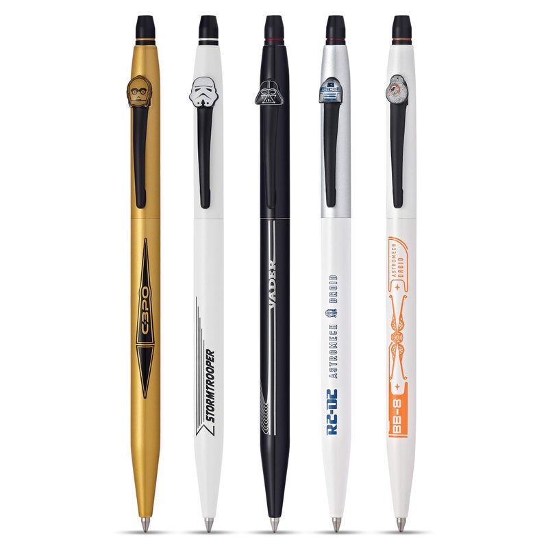 Cross X Star Wars Click Refillable Rolling Ball Gel Ink Pen, Includes Coordinated Character-Themed Gift Box - C-3PO - Image 4
