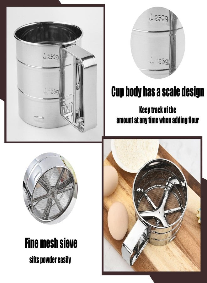 IVICOO Flour Sifter for Baking, Powdered Sugar Shaker Duster - Stainless Steel for Flour Powdered Sugar Cocoa - Image 5