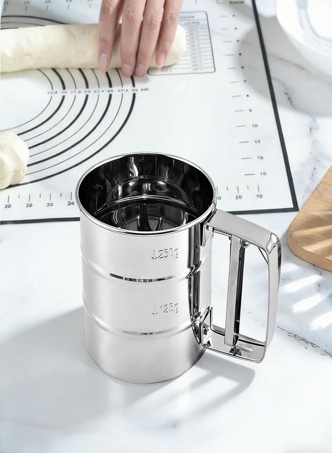 IVICOO Flour Sifter for Baking, Powdered Sugar Shaker Duster - Stainless Steel for Flour Powdered Sugar Cocoa - Image 2