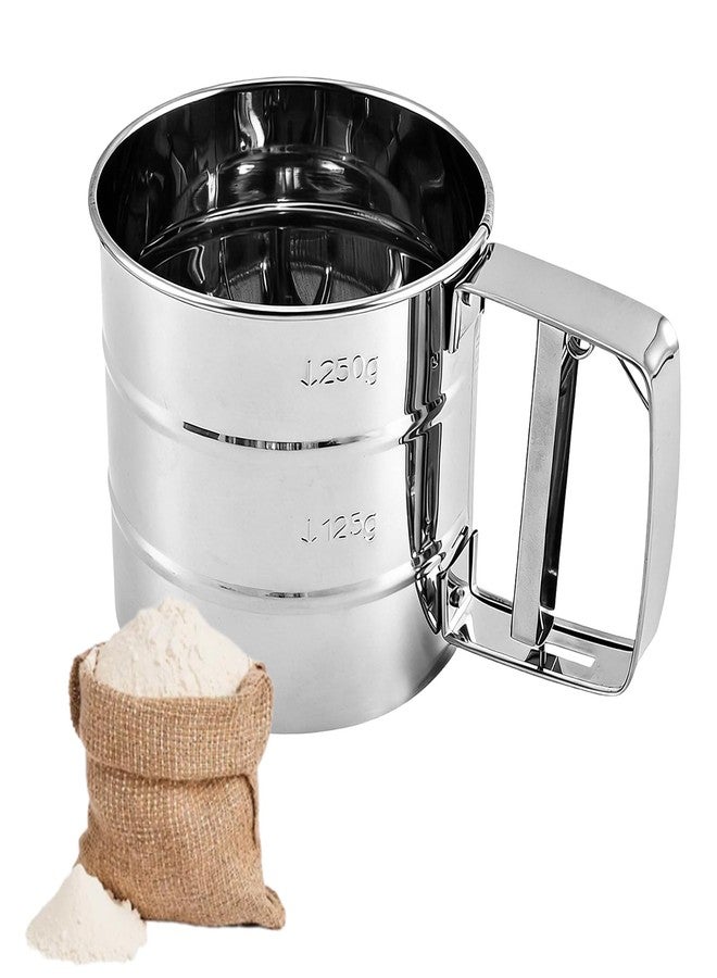 IVICOO Flour Sifter for Baking, Powdered Sugar Shaker Duster - Stainless Steel for Flour Powdered Sugar Cocoa - Image 1