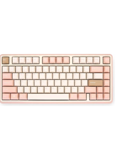 Minilo 75% Wireless Mechanical Keyboard, MX Daisy L Switch, Hot-Swappable, ABS Keycaps, Wire/2.4GHz/BT5.0 Connectivity, US QWERTY Layout, Mendozae