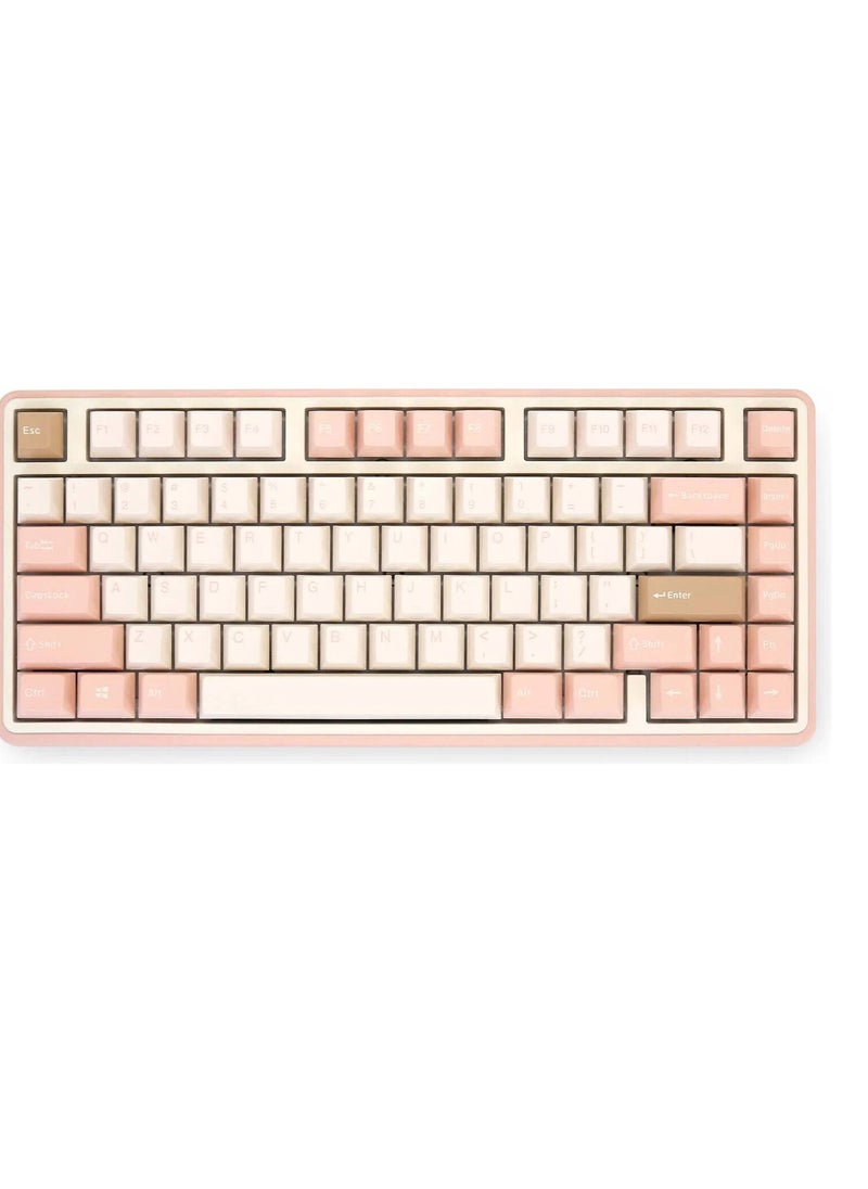 Minilo 75% Wireless Mechanical Keyboard, MX Daisy L Switch, Hot-Swappable, ABS Keycaps, Wire/2.4GHz/BT5.0 Connectivity, US QWERTY Layout, Mendozae