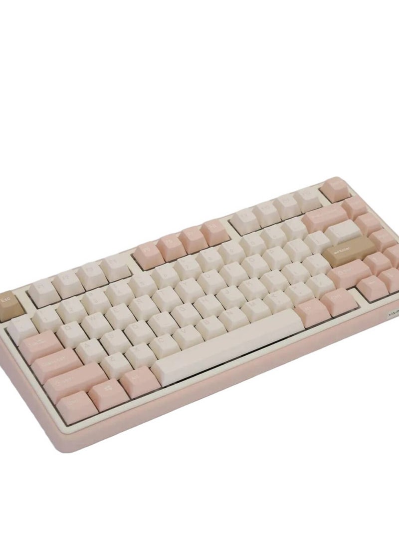 Minilo 75% Wireless Mechanical Keyboard, MX Daisy L Switch, Hot-Swappable, ABS Keycaps, Wire/2.4GHz/BT5.0 Connectivity, US QWERTY Layout, Mendozae