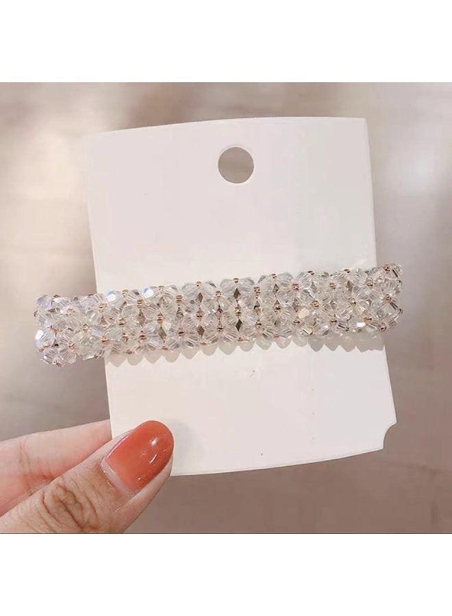 5 دبابيس شعر زنبركية من الكريستال أنيقة ومناسبة للحياة اليومية أو التنقل - Image 3