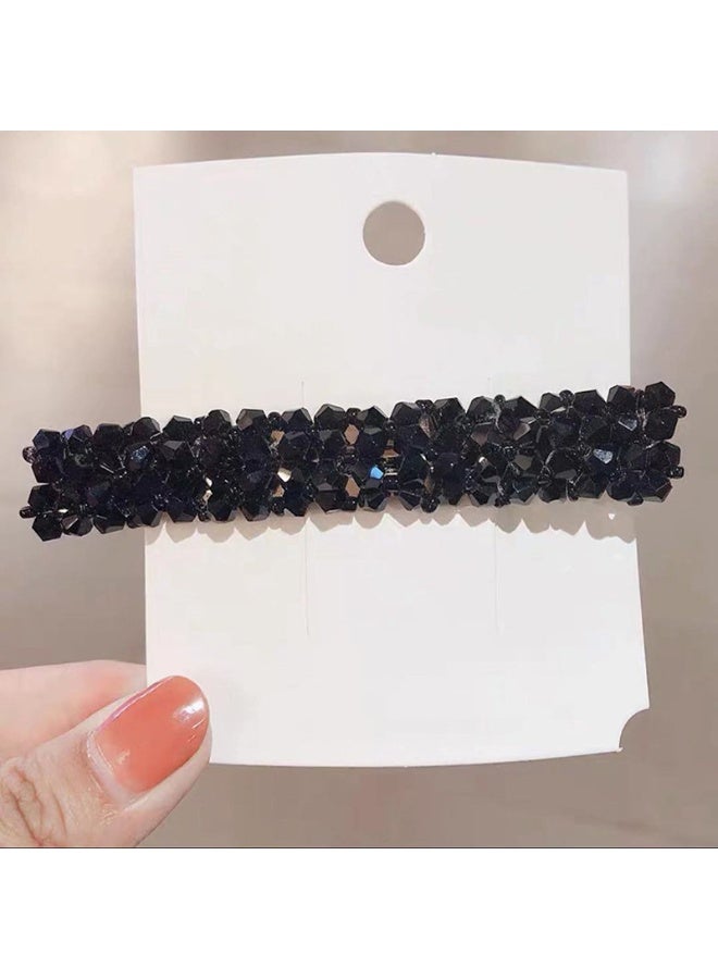 5 دبابيس شعر زنبركية من الكريستال أنيقة ومناسبة للحياة اليومية أو التنقل - Image 4