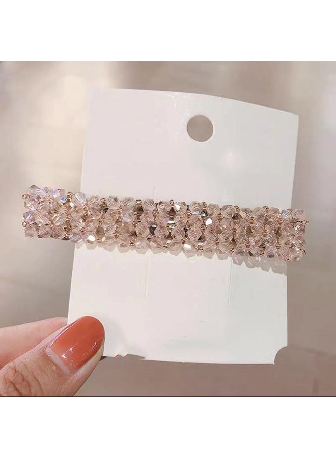 5 دبابيس شعر زنبركية من الكريستال أنيقة ومناسبة للحياة اليومية أو التنقل - Image 2