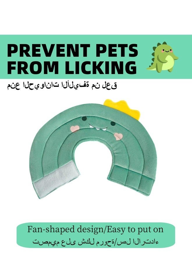Generic Cat Dog Cone Collar,Adjustable Cat Cone Collar To Stop Licking After Surgery,Elizabethan Collars For Pets,Protection Cone Neck Recovery Collar,For Dogs Cats Puppies Rabbits Wound Healing Protective After Surgery(Dinosaur)  - Image 4