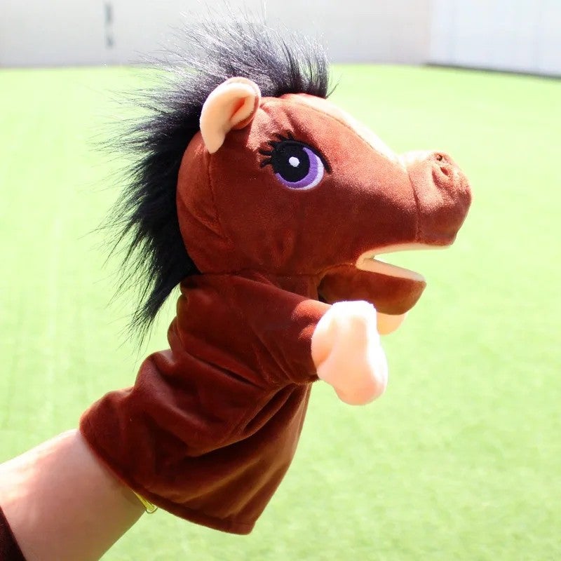 Y&D Cute Stuffed Animal Toys - Plush Lion, Elephant, Dinosaur & Monkey Finger Puppets for Babies | Educational Soft Dolls for Toddlers | Ideal Gift for Boys and Girls - Image 5