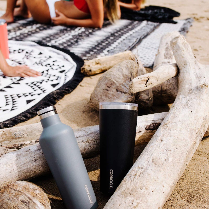Corkcicle Canteen - Water Bottle and Thermos - Keeps Beverages Cold for Over 25, Hot for Over 12 Hours - Triple Insulated with Shatterproof Stainless Steel Construction - Matte Black - 16 oz. - Image 4