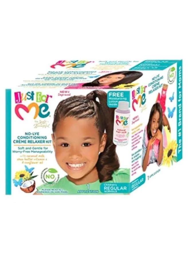 Just for Me No-Lye Regular Conditioning Creme Relaxer Kit