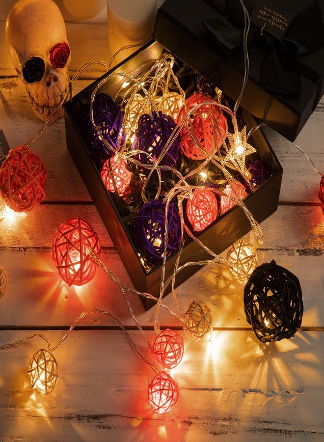 SANNIX 24 Pack Halloween Decoration Rattan Balls, Wicker Balls for Home Decor Wedding Party Ornaments Baby Shower Table Decor Home Yard Hanging Ornaments - Image 4