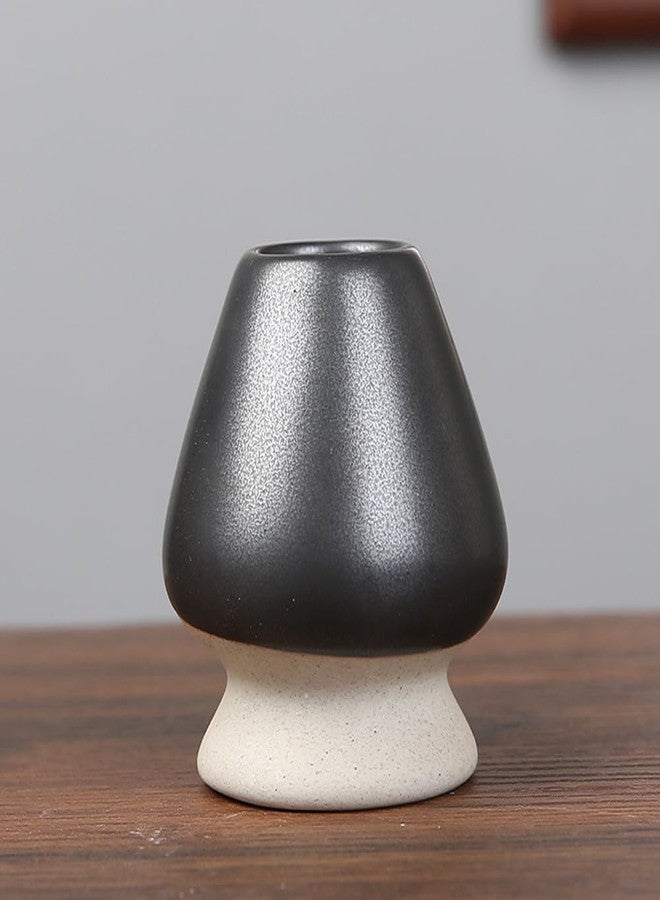 OUGETHER Matcha Tea Whisk Holder, 1Pc Chasen Stand, Ceramic Holder Chasen Stand fit for Traditional Japanese Tea Matcha Set Accessories (Black) - Image 5