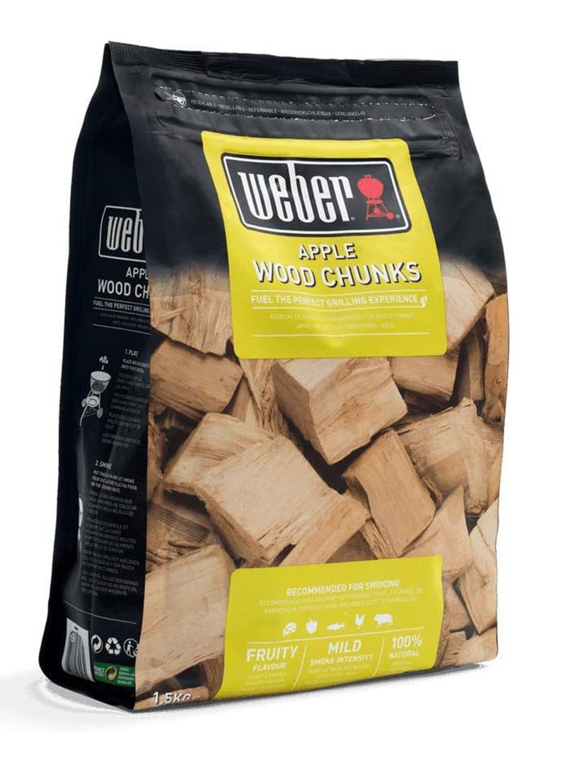 Weber قطع خشب التفاح ويبر، بني، 0.35x0.22x0.12 - Image 1