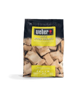 Weber Weber Apple Wood Chunks, Brown, 0.35x0.22x0.12  - Image 3