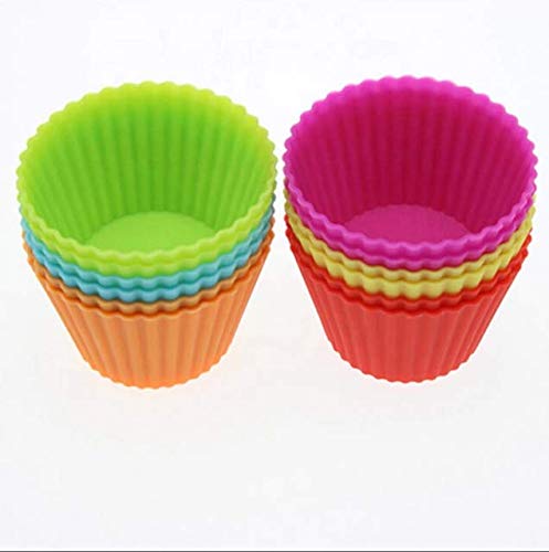 Grizzly® 2 x 12 pcs Muffin Mould Cake Mould Chocolate Soap Mould Baking Mould Soap Making Candle Craft (12 pcs Muffin Mould)(24pcs) - Image 1