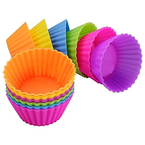 Grizzly® 2 x 12 pcs Muffin Mould Cake Mould Chocolate Soap Mould Baking Mould Soap Making Candle Craft (12 pcs Muffin Mould)(24pcs) - Image 2