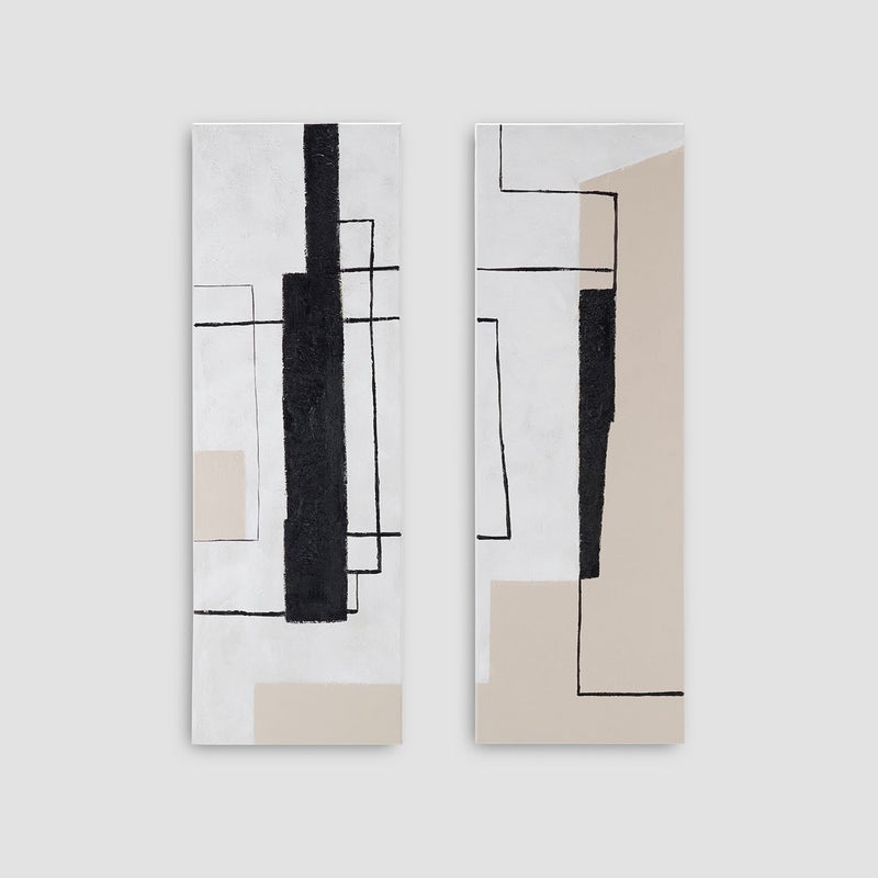 AL HUZAIFA FURNITURE Hannah Hand Oil Painting, Without Frame - Image 1