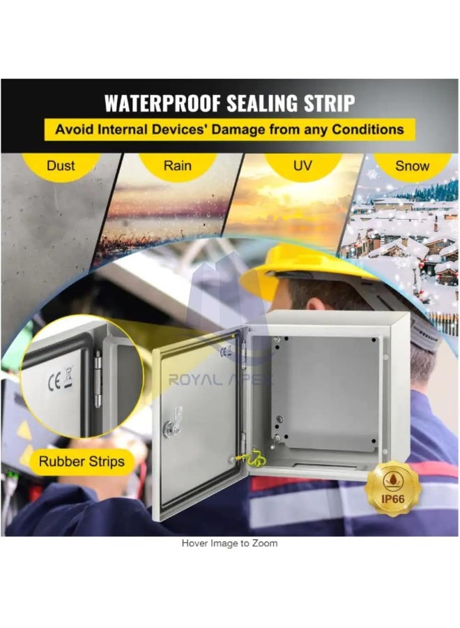 Royal Apex Wall-Mounted Metal Enclosure Waterproof Ip65 Outdoor/Indoor Dustproof Panel Box  - Image 5