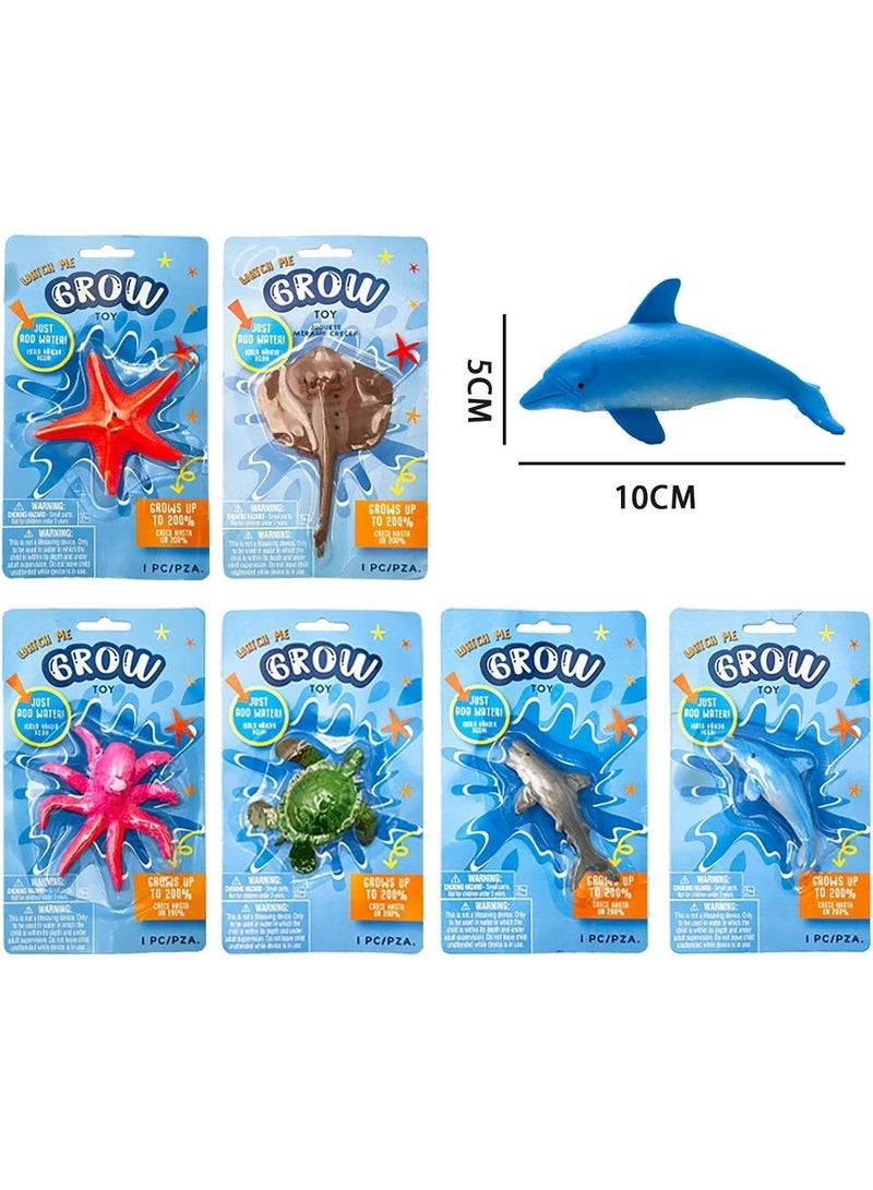 Growing Animals - Interactive Water Expansion Toys for Children, Realistic Sea Life Figures That Swell in Liquid, Perfect Sensory Play Kit for Toddlers, Durable Soft Plastic Marine (Option 1) - Image 2