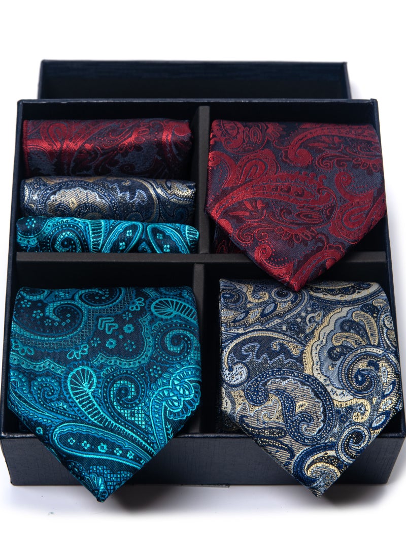 Fashionable Jacquard Neckties And Kerchiefs Suit