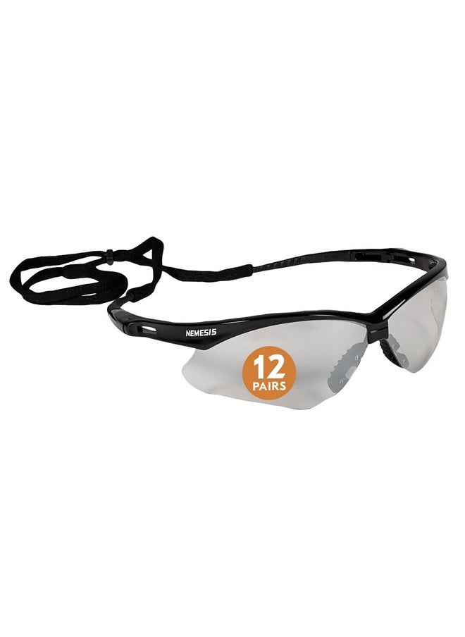 KLEENGUARD KleenGuard™ V30 Nemesis™ Safety Glasses (25685), with KleenVision™ Anti-Fog Coating, Indoor/Outdoor Lenses, Black Frame, Unisex for Men and Women (Qty 12)  - Image 1