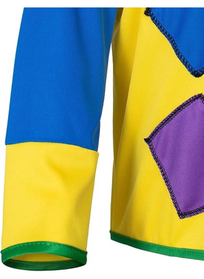 AUTOYSUR مجموعة من 3 قطع من أزياء المهرج للأطفال، أزياء السيرك للأولاد والبنات، أزياء تنكرية سريعة للارتداء للمهرج - Image 5