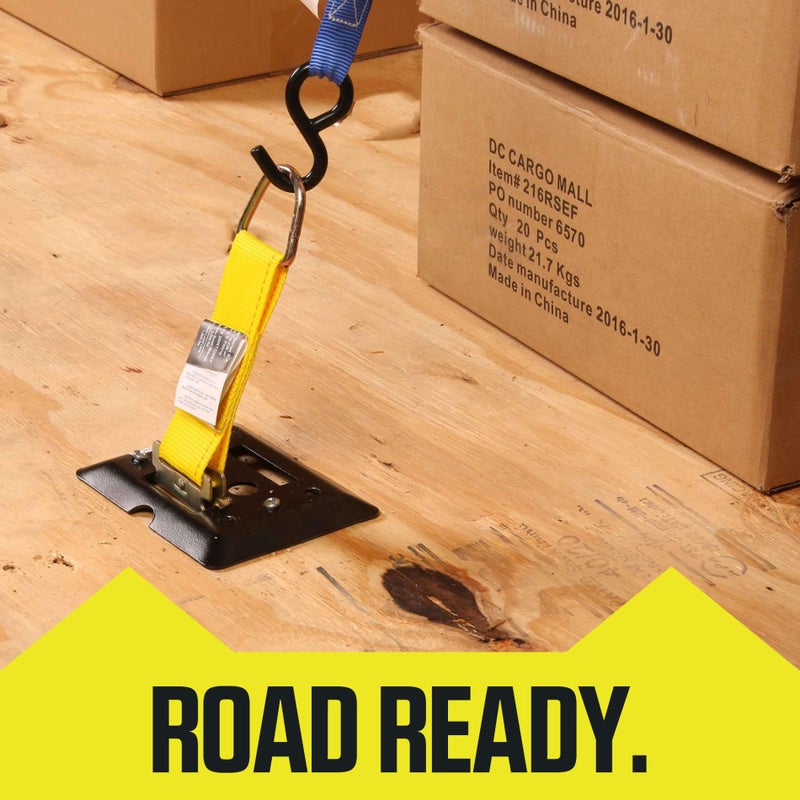 DC Cargo Mall E-Track Rope Tie-Offs, 2" x 6" Tie Down Straps - 10 Pack, with D Ring (3000Lbs Break Strength), E Tack Accessories for for Load Securement in Pickups, Trailers, Trucks, Boats, Vans, Cars - Image 5
