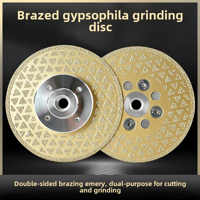 Diamond Double-sided Gipsophila Cutting and Grinding Pieces Marble Stone Refurbished Floor Cutting Pieces Angle Grinder Grinding Pieces(10cm thick 60#) - Image 2