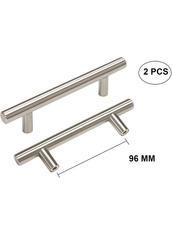NJM Drawer, Cabinet, Wardrobe Pull Handle 96 mm Hole to Hole Distance, 2 Pieces with Screws - Image 3
