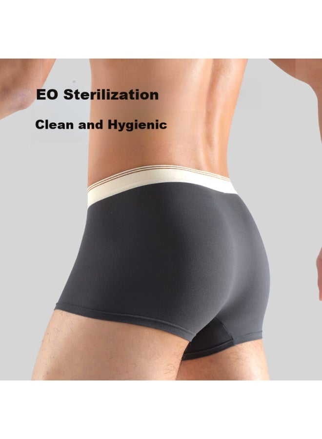 Free Go Freego Men's Boxer Briefs First Time Wash-free Antibacterial Breathable Loose Men's Four-corner Pants Plus Size Mid-waist Shorts 3-pack XL - Image 2