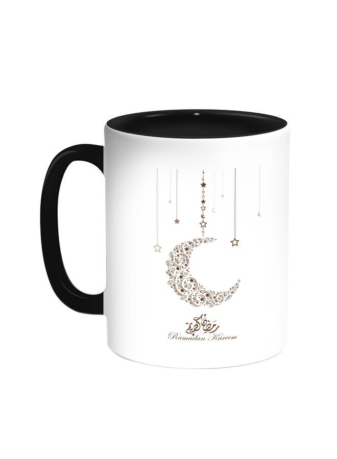 RYN Ramadan Kareem Printed Coffee Mug Black/White 11ounce