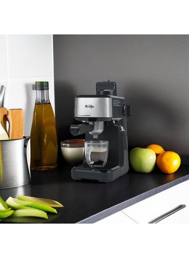 Mr. coffee ماكينة صنع الإسبريسو والكابتشينو واللاتيه بخاصية البخار 4 شوت من مستر كوفي مع إبريق خفق من الفولاذ المقاوم للصدأ - Image 4