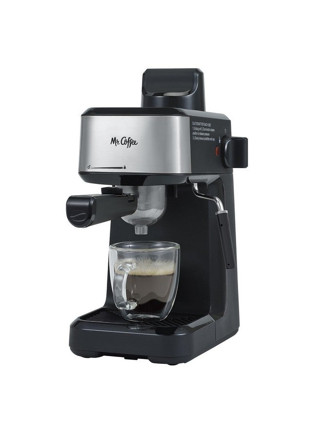 Mr. coffee ماكينة صنع الإسبريسو والكابتشينو واللاتيه بخاصية البخار 4 شوت من مستر كوفي مع إبريق خفق من الفولاذ المقاوم للصدأ - Image 1