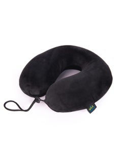 Max Comfort Modern medical neck brace for those who suffer from neck pain when traveling long distances, suitable for sitting at the desk or when reading, black color  - Image 1