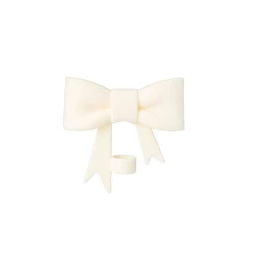 AXMCCH 10mm Bow Shape Straw Topper for Stanley Cup (Cream White) - Image 1